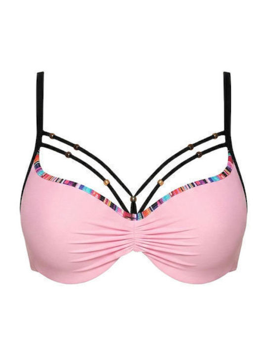 Bikini Σουτιέν με Ενίσχυση Ροζ
