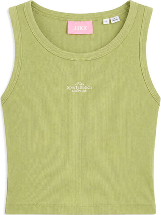 Women's Summer Crop Cotton Top Green