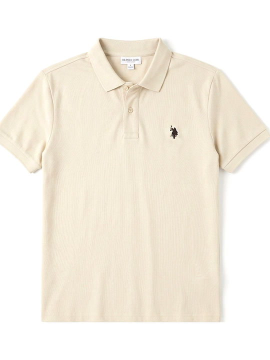 Polo Short Sleeve Blouse Beige