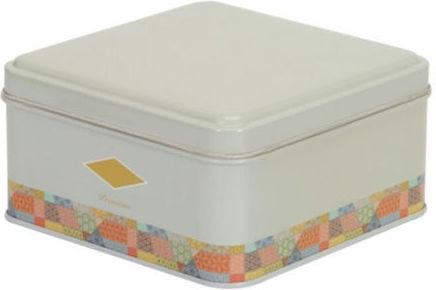 SteweHome General Use Vase with Metallic White Lid 16x16cm