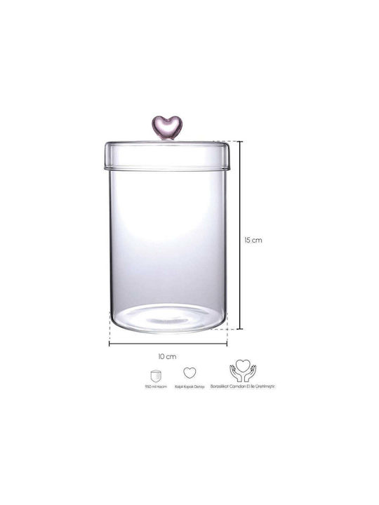 SteweHome SteweHome Glas Lebensmittelglas mit Deckel Transparent 950ml