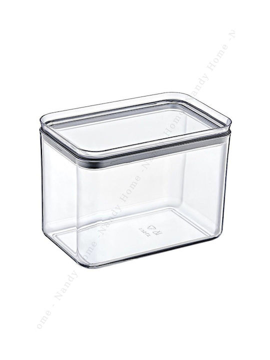 SteweHome Set of 3 General Use Vases with Lid Plastic Orange 1750ml