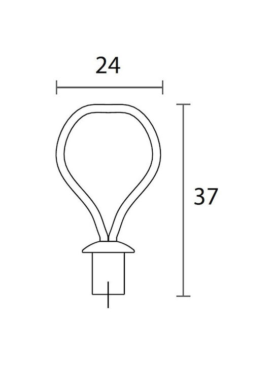 Convex 169 Satin Möbelknopf aus Leder & Zamak Satin Chrom F24mm 169S34X01