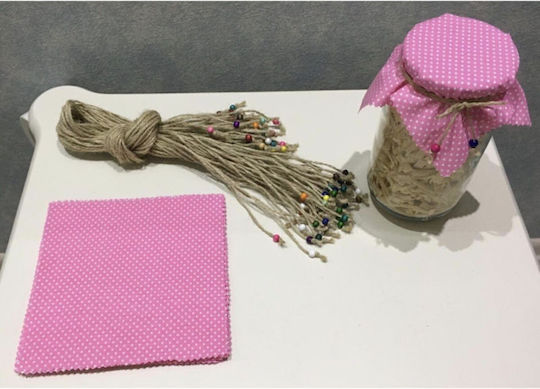 SteweHome Fabric Pink Placemats 17x17cm