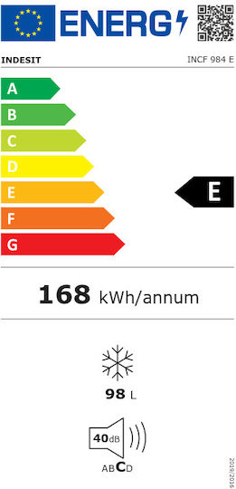 Indesit INCF 984 E Καταψύκτης Μπαούλο 98lt