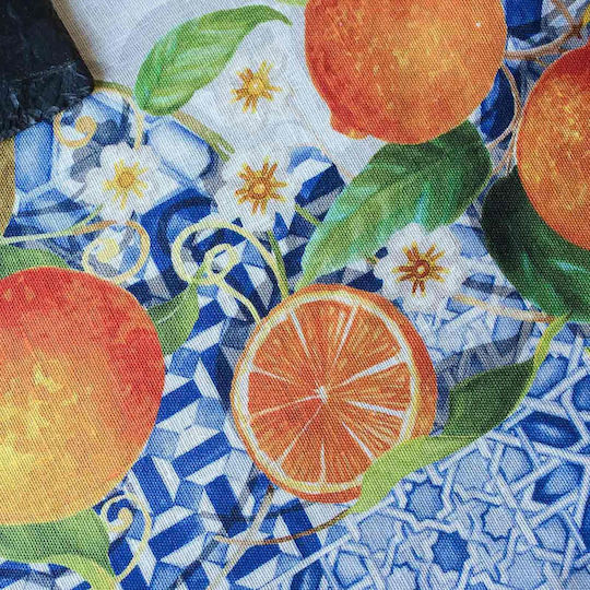Tessitura Toscana Telerie Τραπεζομάντηλο Λινό Linen Tablecloth Sevillana Πορτοκαλί 170x360εκ.