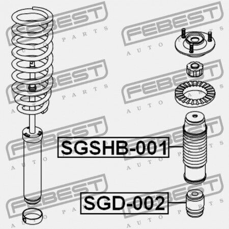Vorderer Stoßdämpfer Rebound SsangYong Rexton 2001-2013 4432208001