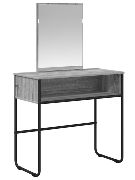 Γραφείο Ξύλινο Γκρι 81x40x131εκ.
