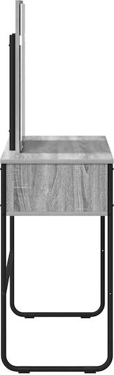 Wooden Grey Desk 81x40x131cm
