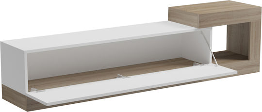 Stand TV Essenza Sonama/Alb L150xA29.6xÎ38.6cm