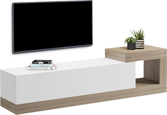 Stand TV Essenza Sonama/Alb L150xA29.6xÎ38.6cm