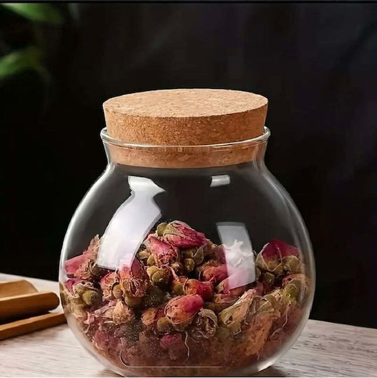 SteweHome Spice Jars Glass White 3 Pieces