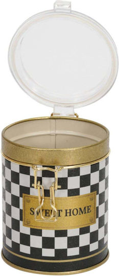 SteweHome Metallic White Spice Jars 6 Pieces