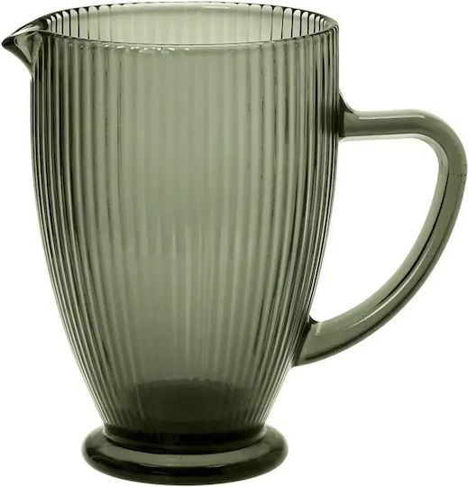 Cryspo Trio Noris Smoke Set Pahare pentru Apă / Whiskey din Sticlă de Culoare Verde Pahare cu Picior 350ml 31 buc