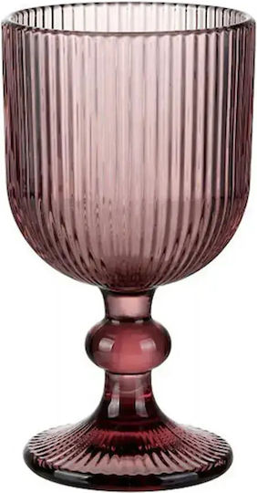Cryspo Trio Noris Water and Whiskey Glass Set Goblets Glass Purple 350ml 24 Pieces