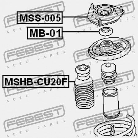 Vorderer Stoßdämpfer Unterstützung Mitsubishi Lancer Lancer Cedia Cs Ct 2000.03-2009.08 Jpn Mr554860
