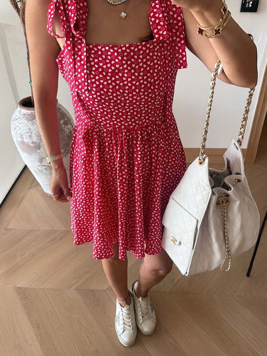 Rochie Mini Jupon de vară Roșie
