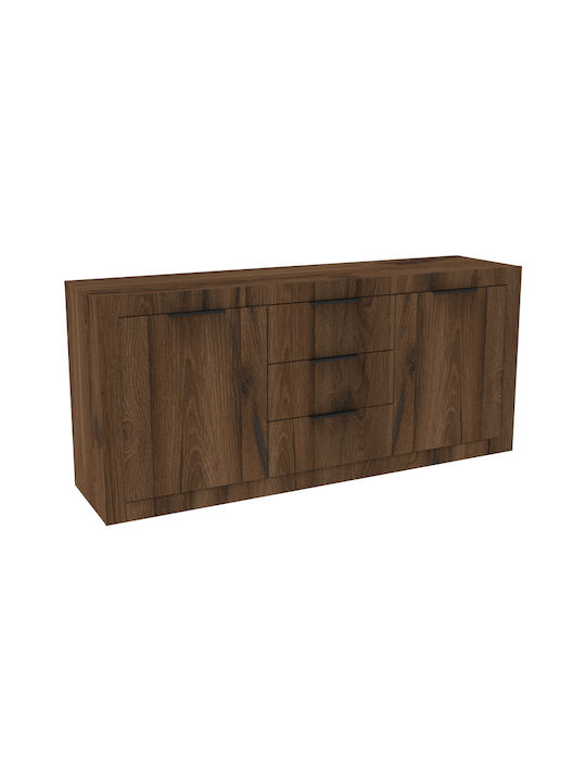 Sideboard Doha aus Holz mit Schubladen Kauri 180x45x80,5cm