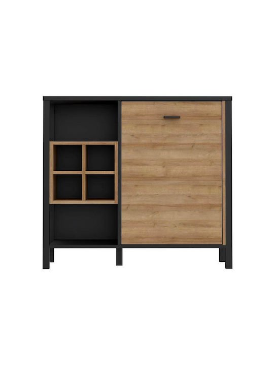 Metal Sideboard Riviera Oak 94x40x85cm
