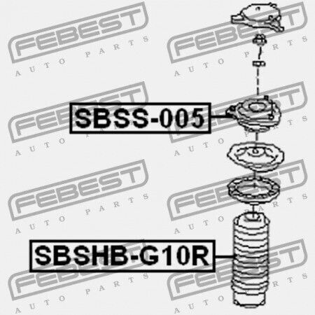 Основа Заден Абсорбатор На Удари Subaru Impreza G10 1992.05-2002.03 El 20370-fa200
