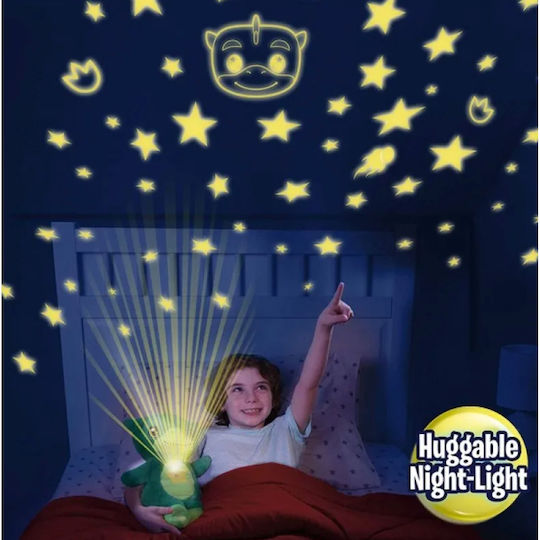 LED Kinder Tischlampe Projektor Berührung Teddy mit Sternenprojektion Weiß 30x16cm
