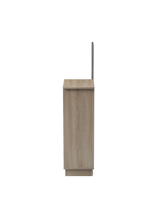 Song Hallway Furniture with Mirror & Shoe Rack Sonama/Grey 80x30x90cm