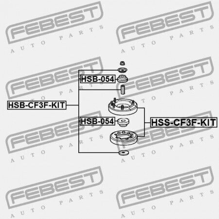 Комплект Втулки Абсорбатори На Удари Предни Honda Съгласие Cl9 2003-2008 Eu 51631-sv7-004