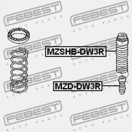 Πίσω Αμορτισέρ Rebound Mazda Demio Dw 1996-1999 Jp Dc20-28-111