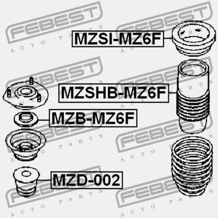 Kaleima Brostinoú Amortíser Mazda 6 Wagon Gy 2002-2005 Eu Gj6a-34-015a