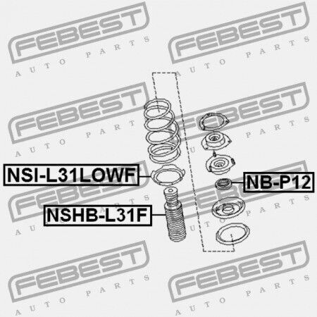 Capac Amortizor De Șocuri Față Nissan Altima L31 2001.08-2006.10 Ca 54050-8j000