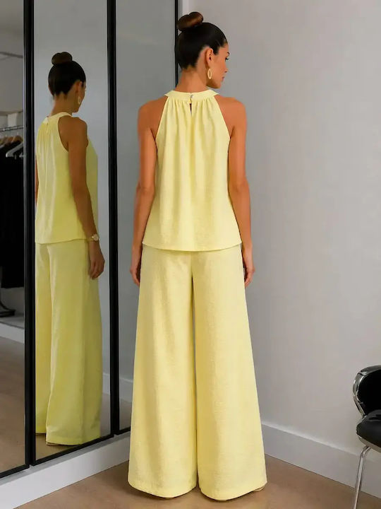 Women's Soft Yellow Kit with Trousers with Rubber Band