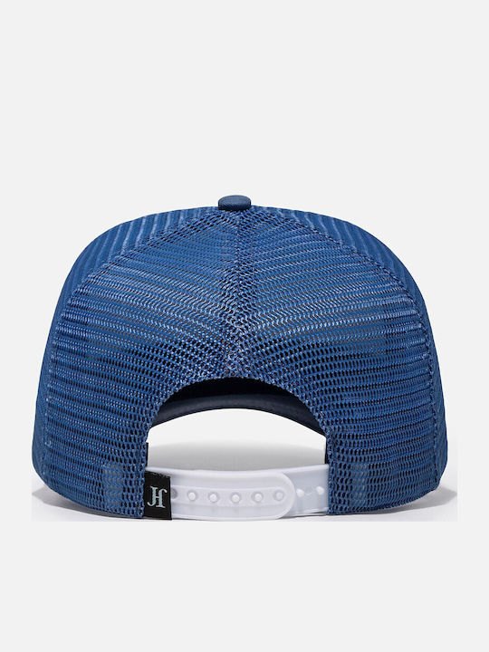 Coach Μπλε Jockey Καπέλο Rubber Patch John Hatter & Co