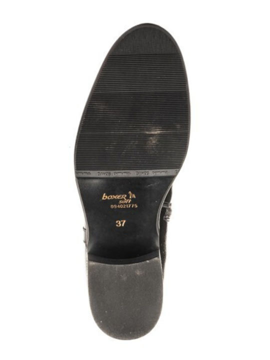 Leder Damenstiefel Burgundisch