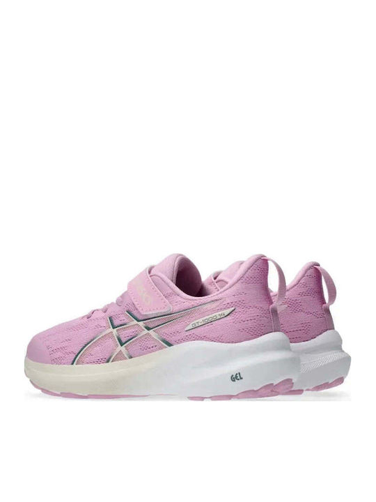 Gt-1000 Kids Sports Shoes Running with Hook & Loop Closure Pink
