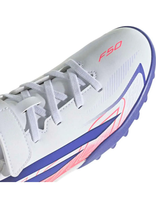 F50 Hyperfast Club TF Παιδικά Ποδοσφαιρικά Παπούτσια με Σχάρα Λευκά