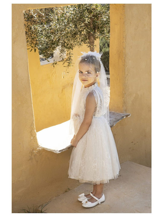 Baby Bloom Oranges Taufkleid aus Spitze
