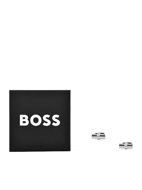 Boss Cufflinks in Silver Colour
