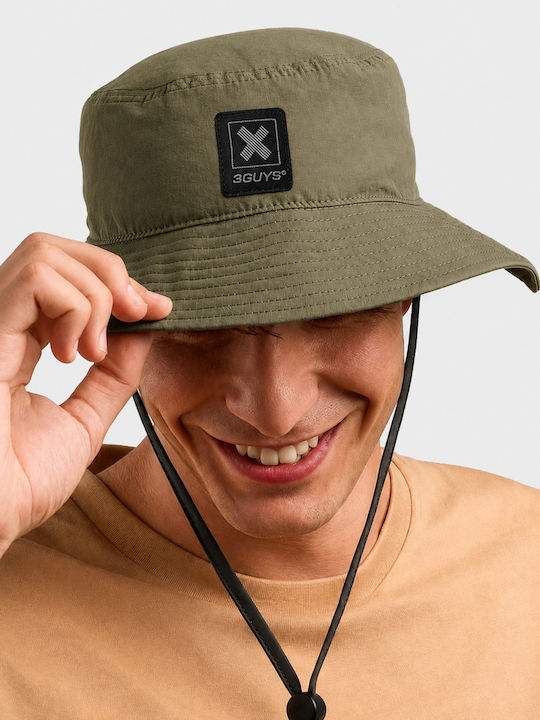 3Guys Fabric Men's Hat Khaki