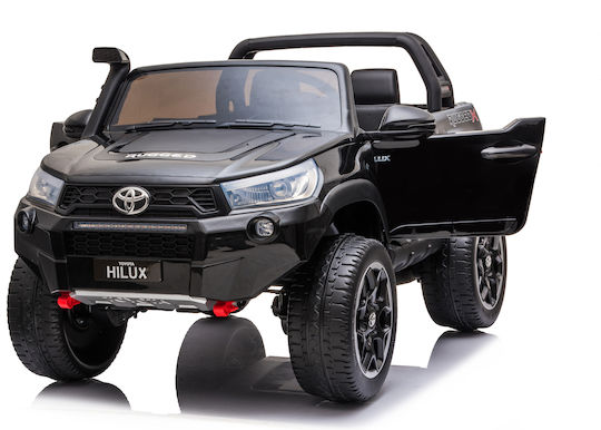 Toyota Hilux Διθέσιο με Τηλεκοντρόλ Licensed 24 Volt Μαύρο για 7+ Ετών