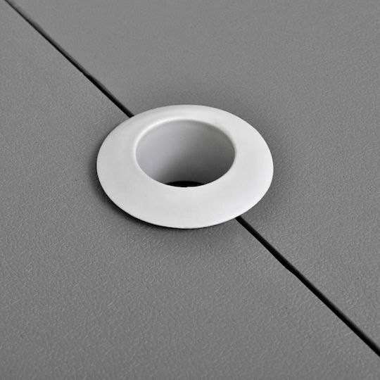 Aluminum Table Set for Camping Foldable Grey