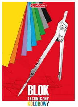 Herlitz Technical Drawing Pad A4 10 Colored Sheets