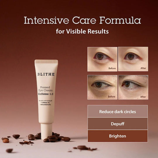 Blithe Pressed Caffeine 1.0 Cremă de Ochi pentru Anti-Îmbătrânire, Hidratare & Cearcane 20ml