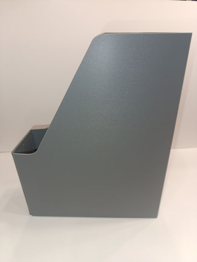 Plastic Grey Magazine File Organiser 24.5x7.5x31.5cm Stan-in