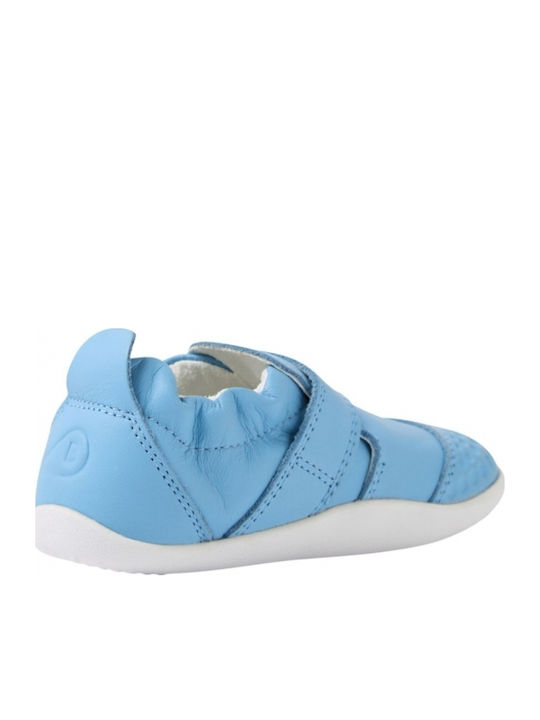 Kids Sneakers with Hoop & Loop Closure Light Blue