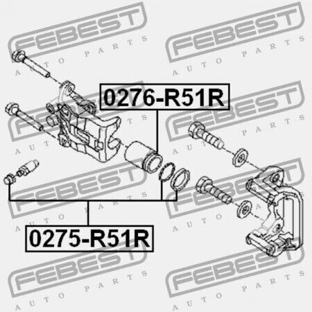 Κιτ Επισκευής Πίσω Δαγκάνα Φρένων Nissan Pathfinder R51m 2005.01-2014.11 El 44120-ea026