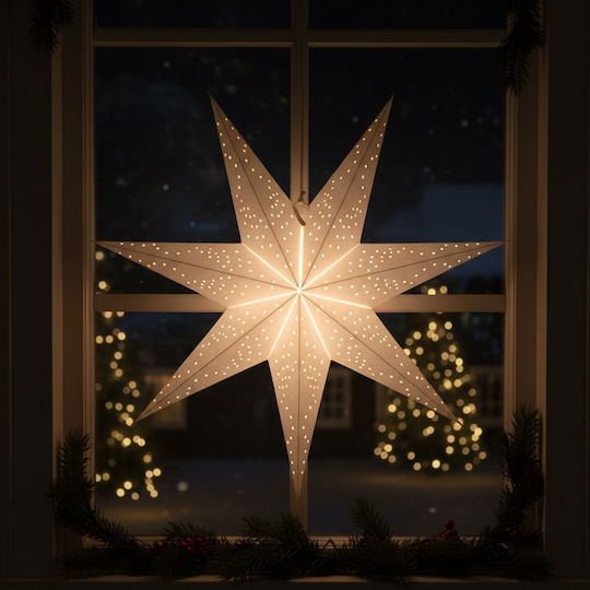 Lacy Christmas Decorative Pendant Illuminated Paper Star