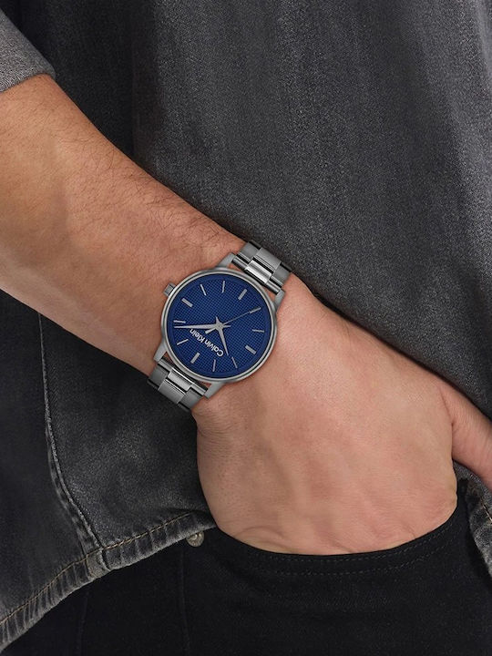 Calvin Klein Linked Men's Watch 41mm Battery with Grey Metal Bracelet