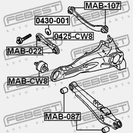 Πίσω Εγκάρσια Κάτω Ράβδος Mitsubishi Lancer Cy Cz 2007.03-2013.02 Eur 4117a007