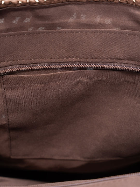 Straw Women's Shoulder Bag Brown