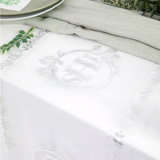 Organza Communion Table Runner Silver Ihs Eucalyptus Holy Communion 5m
